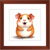 Cute Guinea Pig Smiling Framed Print #1