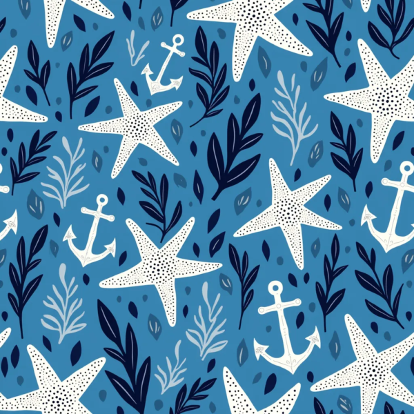 Starfish & Anchors Print